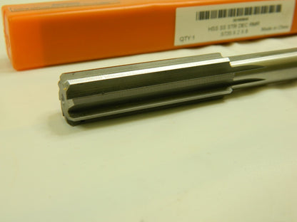 HERTEL HSS Chuck Reamer 0.572" Diam 8-FL Straight Shank Straight Flute 30160840