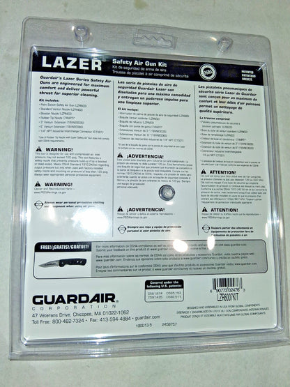 Guardair 7 Piece Laser Palm Switch Air Gun Kit LZR6007KIT