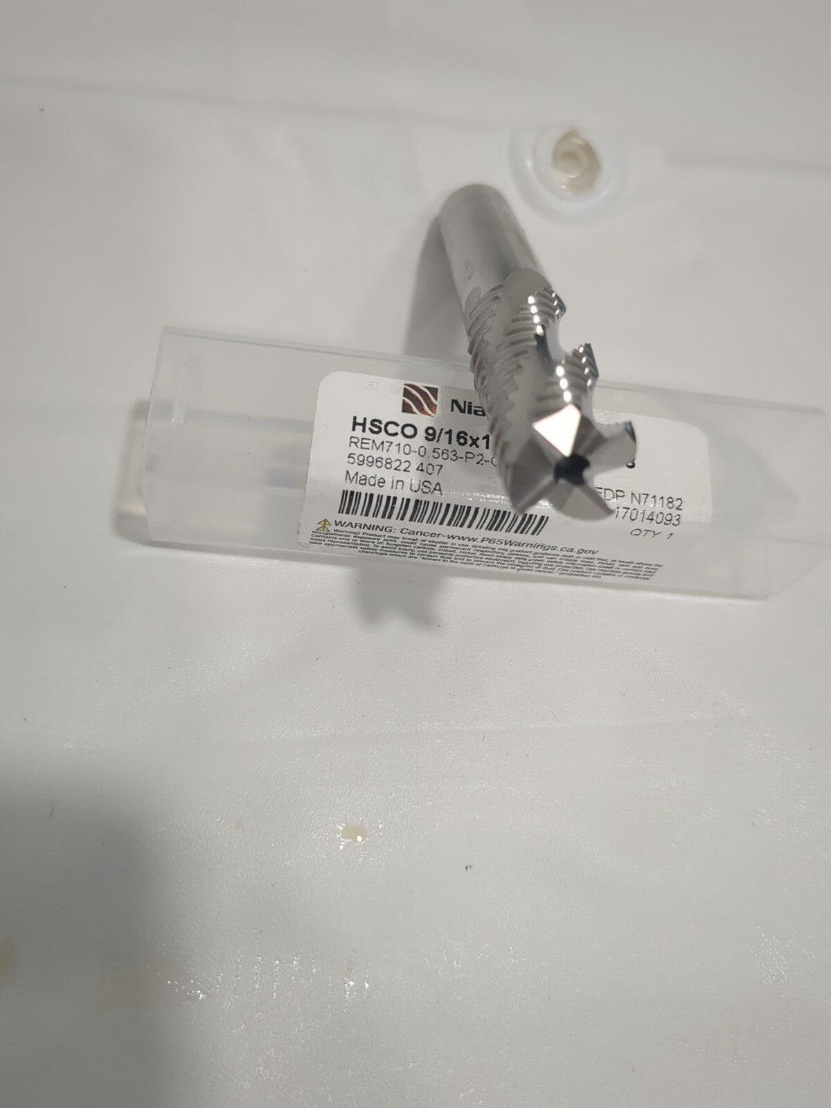niagara cutter Roughing End Mill: 9/16" Dia, 4 Fl cobalt 17014093