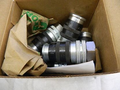 PARKER Pneumatic Hose Coupling qty 5 1/4-18" Industrial Interchange EZ-251-4FP
