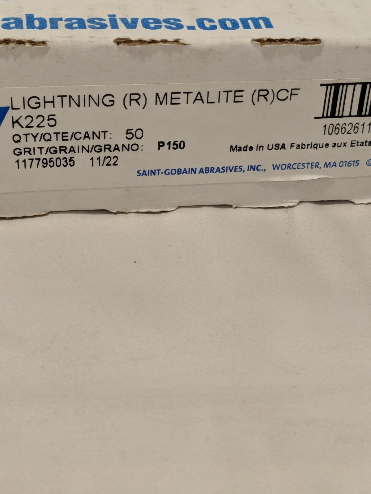 Norton Sanding Sheets: 9" Wide x 11" OAL, 150 Grit, AO Box of 50 66261