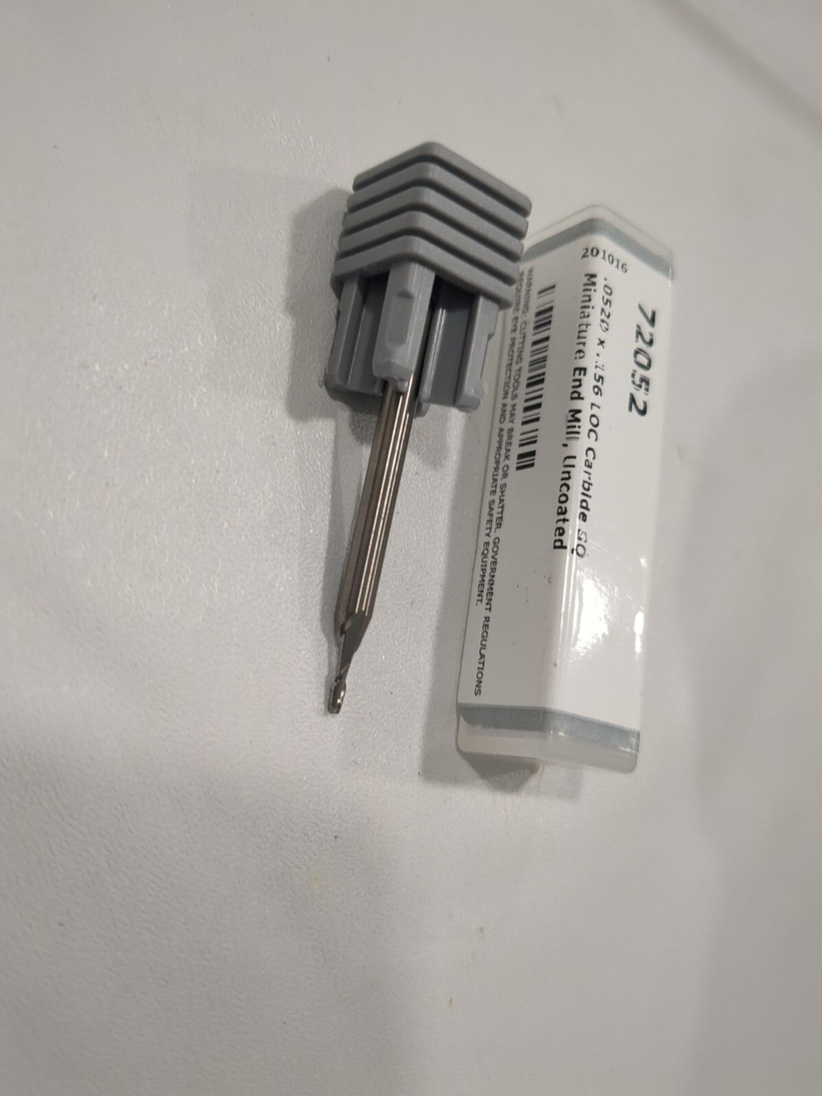 HARVEY TOOL Square End Mill: 0.0520" Dia, 0.1560" LOC, 2 FlSolid Carbide 72052