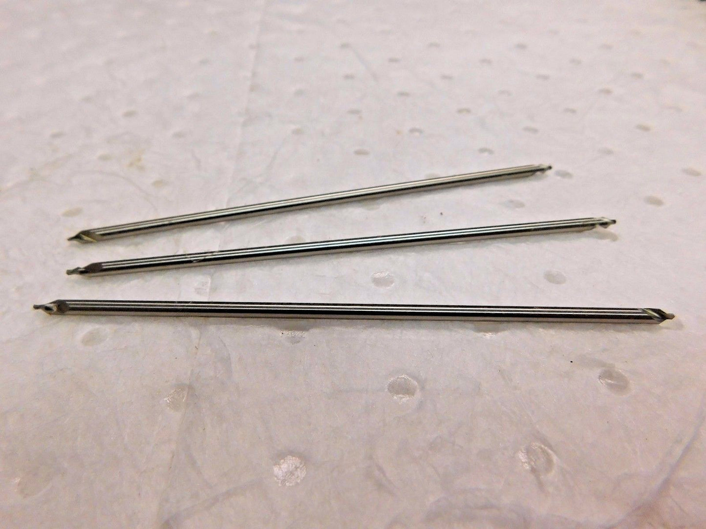 SPI Combined Drill &amp; Countersink 1/8" Body Dia x 5" OAL HSS Qty. 3