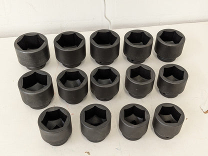 Proto 14 Piece Impact Socket Set 1" Drive 6 Point 2-1/16" to 3" Size Range