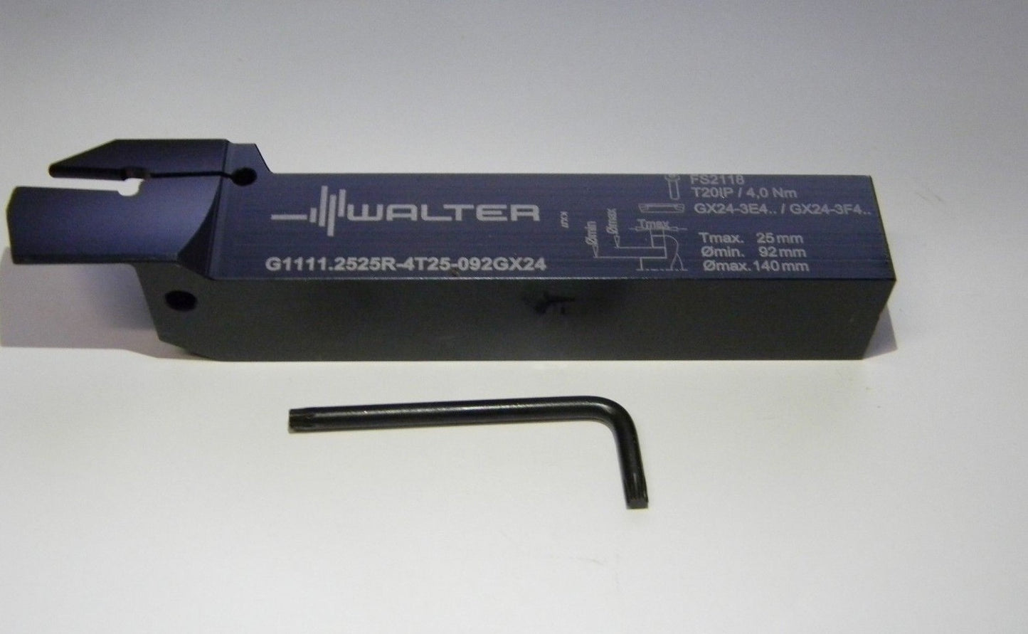 Walter-Valenite External RH Indexable Grooving Toolholder 25mm MAX D  5950359