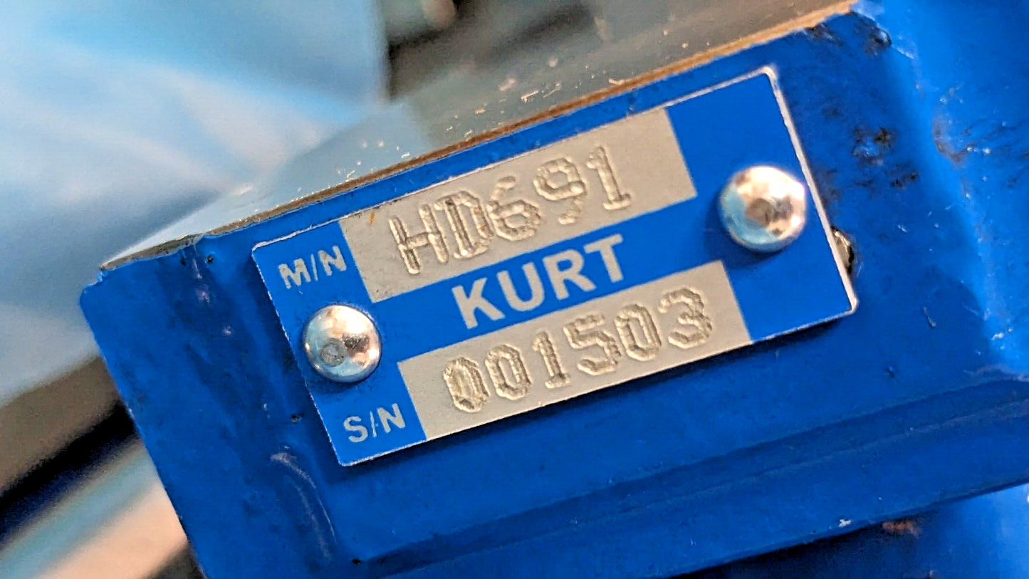 Kurt Vise 6" Jaw Width X 9" Jaw Opening HD691 INCOMPLETE