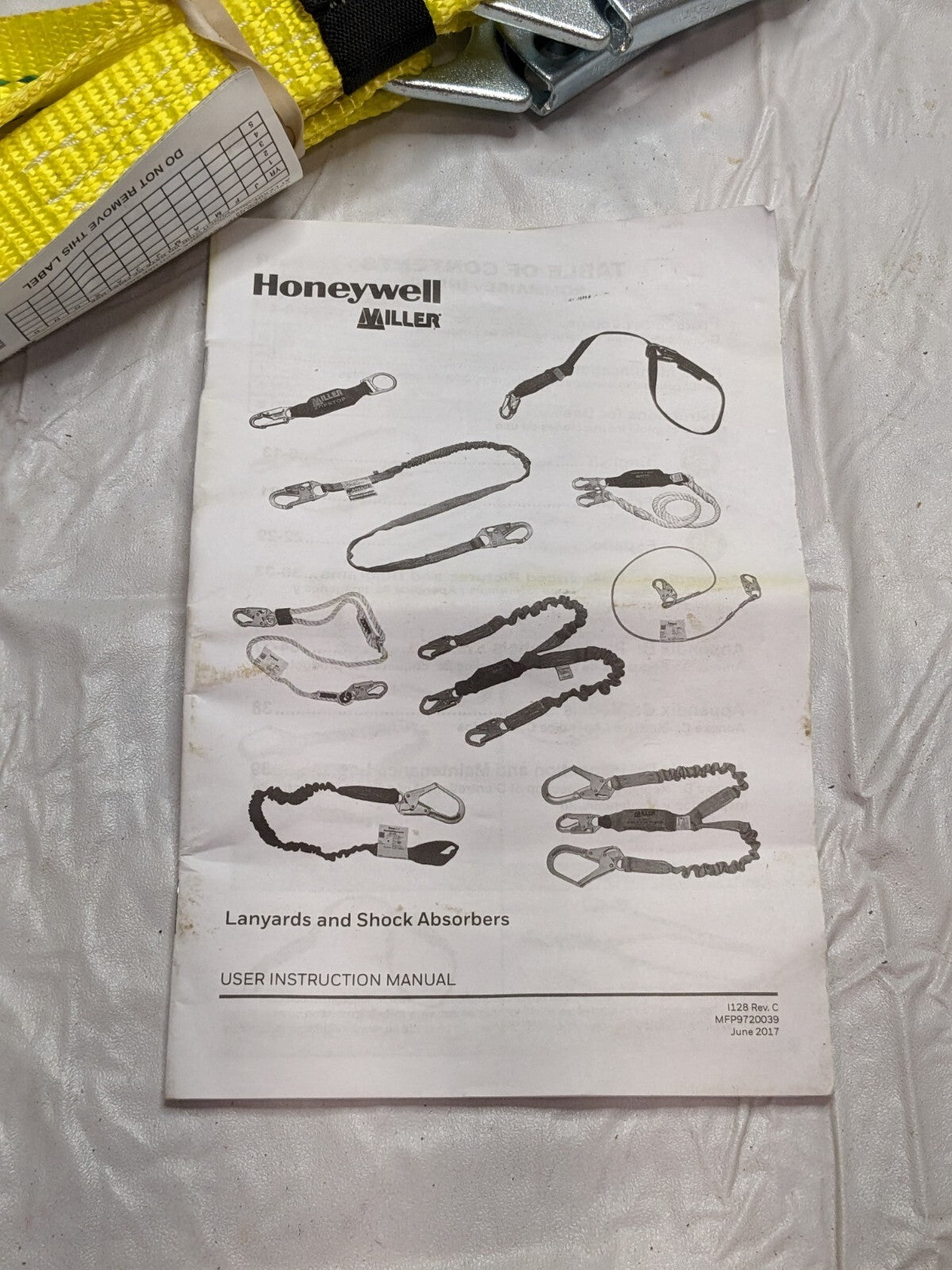 MILLER 6' Long, 310Lb Cap. Harness Positioning/Restraint Lanyard 210WLS-Z7/