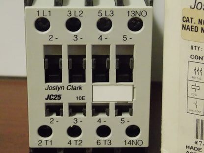 Joslyn Clark JC25A310M-L IEC Open Contactor 3-Pole 208V 25A Motor Control New