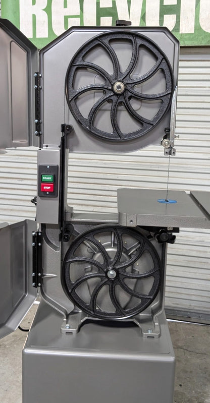 JET 14" Metal & Wood Vertical Bandsaw J-8201K 115/230V 1HP  Step Pulley/Gearbox