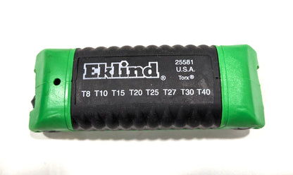 EKLIND 8pc Torx Key Set - Fold Up Handle - T8 to T40  25581
