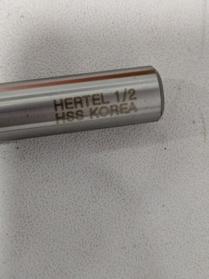 Hertel Square End Mill: 1/2" Dia, 13/16" LOC 2-1/2" OAL 41116138