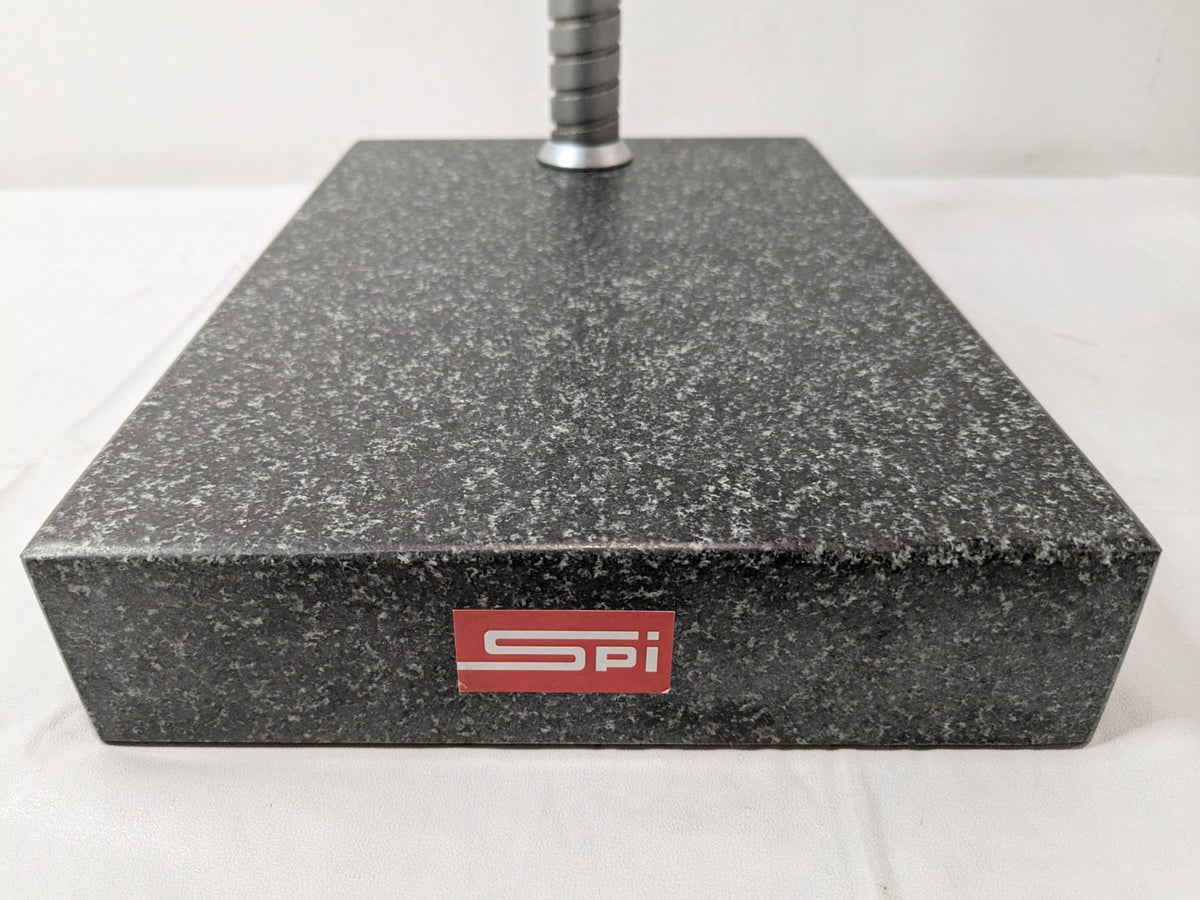 SPI Granite Base Comparator Gage Stand w/10" Post 12" x 8" x 2&qu