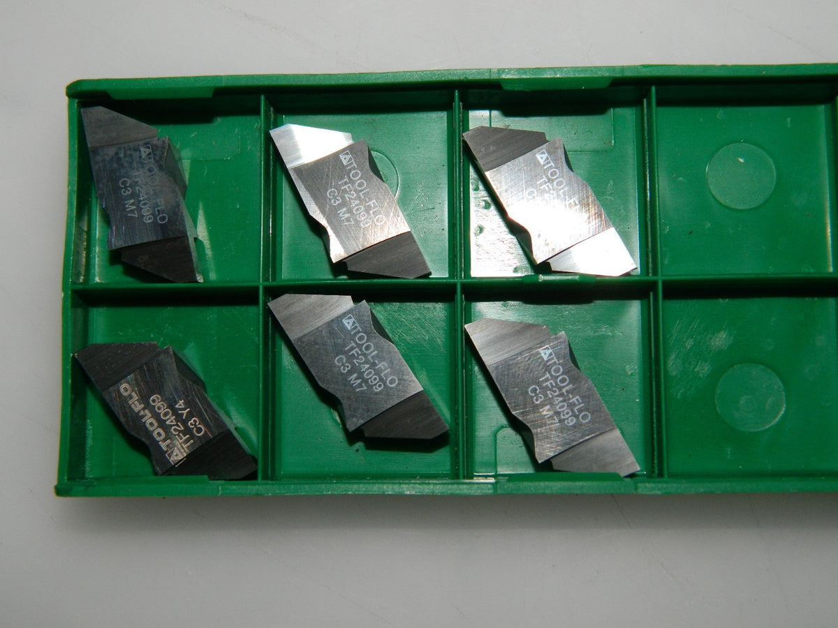 Tool Flo Carbide Inserts  TF24099A3 FLF-4160L R.010 C3  QTy 6