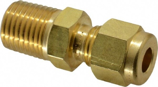 HAM-LET9pc Compression Tube Connector: 1/4" Tube OD, Compression x MNPT