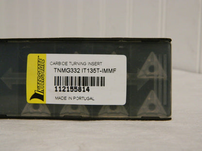 Interstate Carbide Turning Insert TNMG332 IMMF Grade IT135T Qty 7 112155814