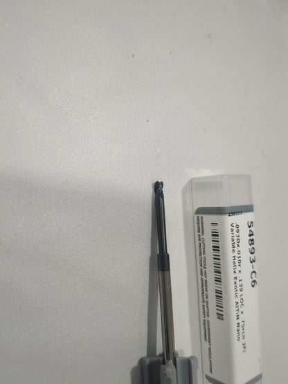 HARVEY TOOL Corner Radius End Mill 0.0930"Dia 3 Fl Solid Carbide 54893-C6