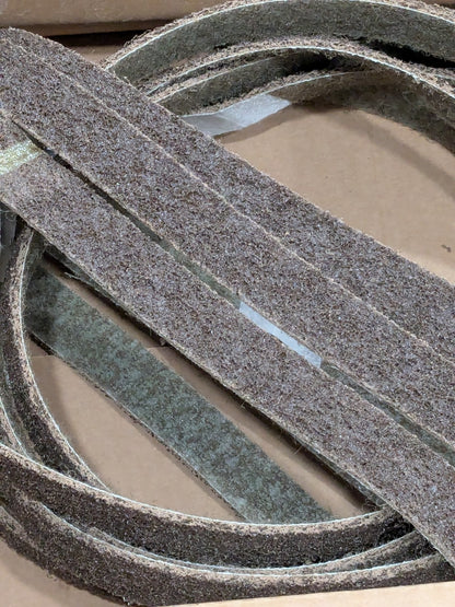 (9) Norton Abrasive Belt: 1" Wide, 30" OAL, 50 Grit, Aluminum Oxide 66261019801