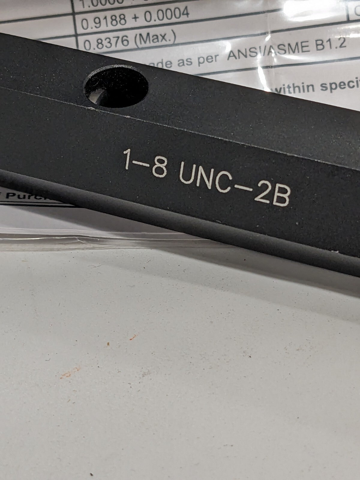 SPI Plug Thread Gage: #1-8 Thread, 2B Class, Go &amp; No Go 34-429-1