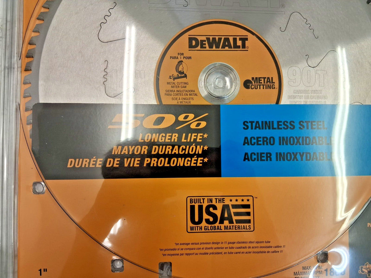 Dewalt Circular Saw Blade 14" Dia 90 Teeth .07 in Cut Wd 1" Arbor Size DWA7749