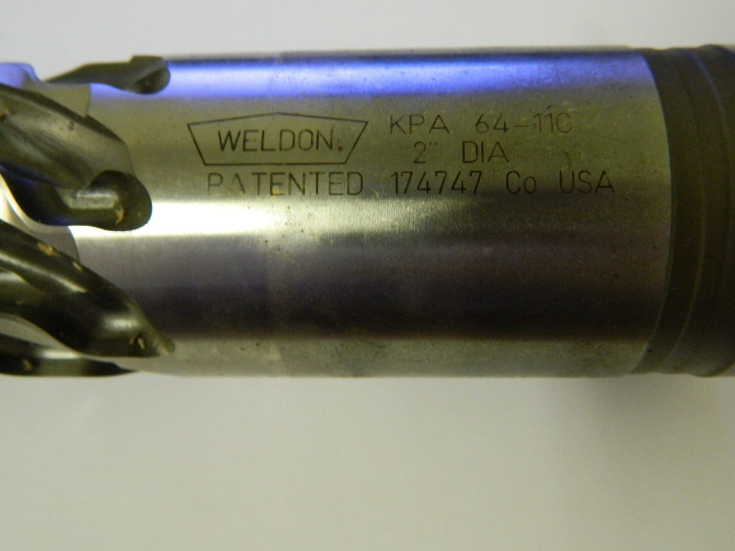 Weldon  8FL 2" x 2" x 6" x 9-3/4" HSCo Uncoated End Mill KPA