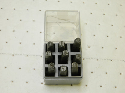 C.H. Hanson 9 Piece, 1/4 Figures Character Steel Stamp Set
