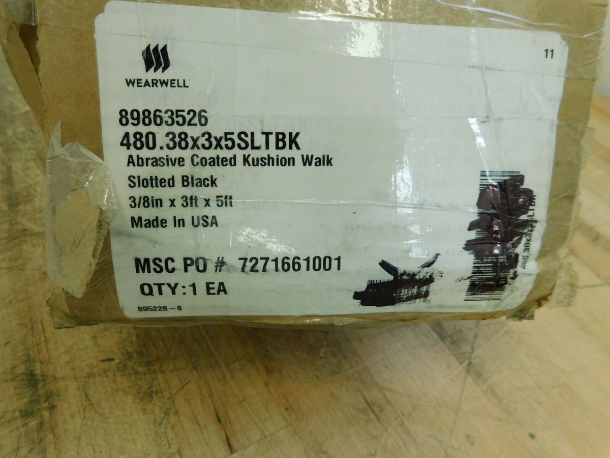 Wearwell Dry/Wet Environment Medium Duty Anti-Fat 5' x 3' x 3/8"