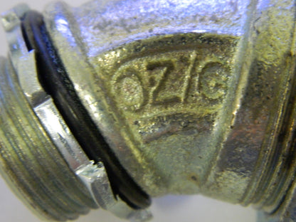 OZ Gedney  3/4" 45° Throat Grounding Liquidtight Connector Qty. 3 4Q-475
