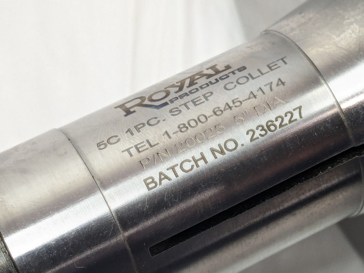 Royal Products 5C Step Collet Steel 5" Head Diam 20025