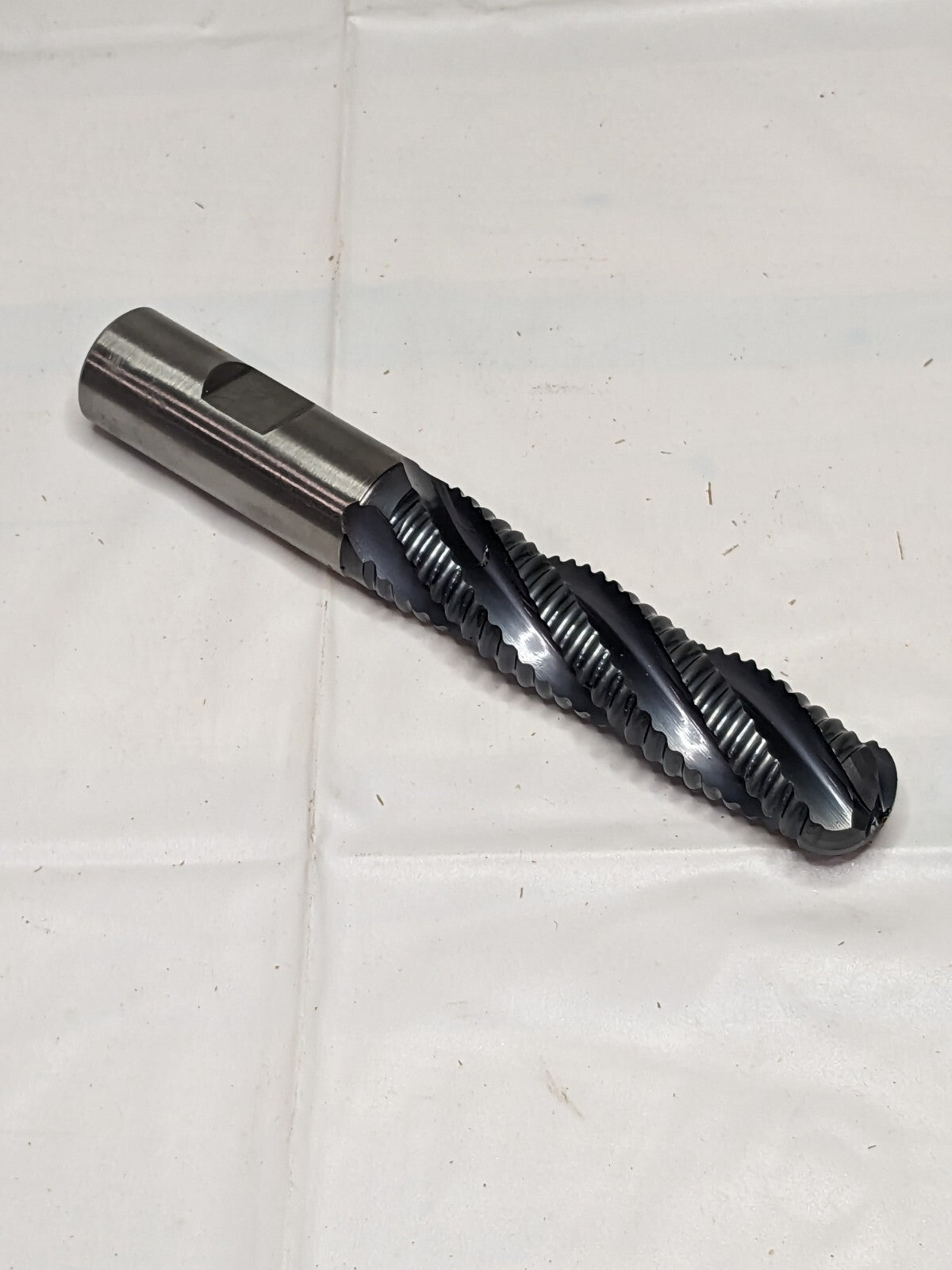 HERTEL Roughing End Mill: 3/4 Dia, 4 Flutes, M-42, 3 LOC, 5-1/4 OAL