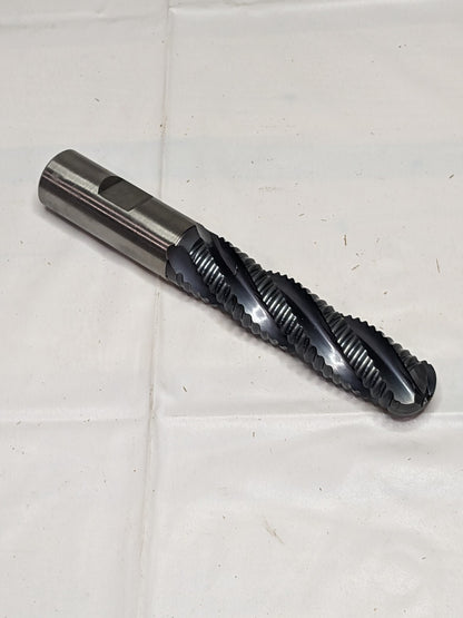 HERTEL Roughing End Mill: 3/4 Dia, 4 Flutes, M-42, 3 LOC, 5-1/4 OAL