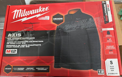 Milwaukee Heated Jacket: Size Small, Polyester, No Hood F102B-21S