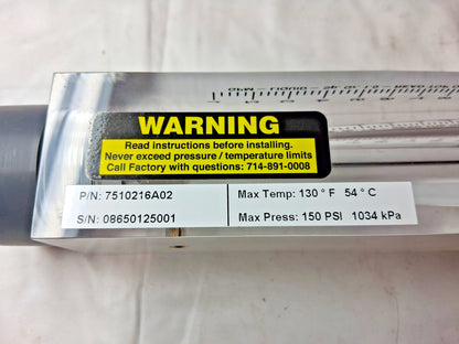 King Inline Flowmeter 1" FNPT Port Block Style 7510216A-02