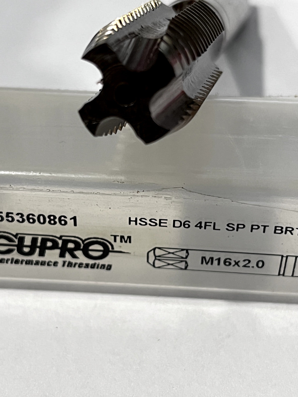 Accupro Spiral Point Tap M16x2 Metric Coarse 4 FL Plug Chamfer Vanadium 55360861