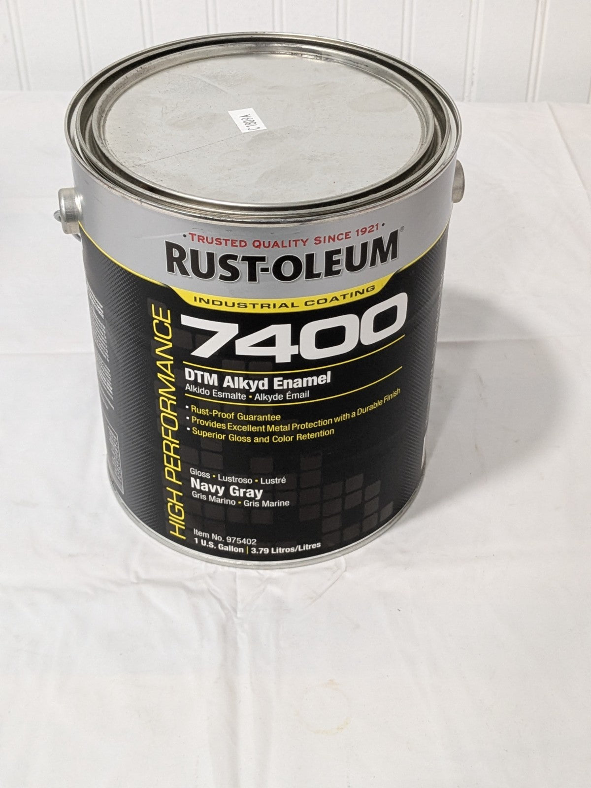 Rust-Oleum Alkyd Enamel Paint: 1 gal, Gloss Finish, Navy Gray 975402