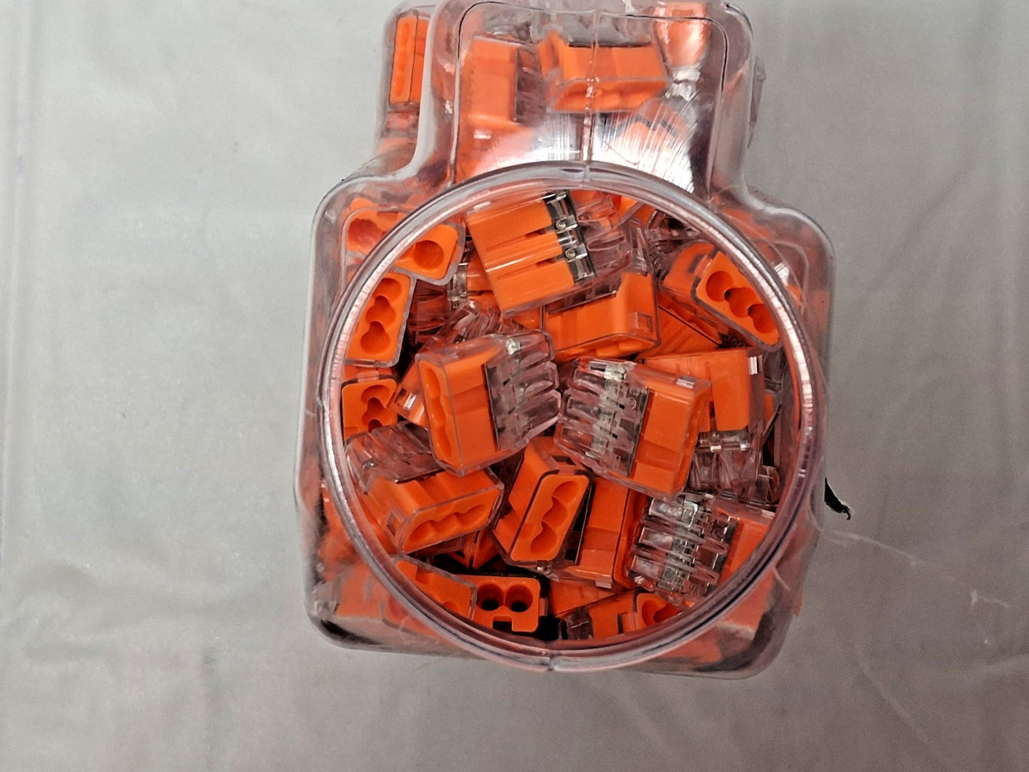 IDEAL 3 Port Push-In Wire Connector 18 to 12 AWG Orange QTY250 30-1033J