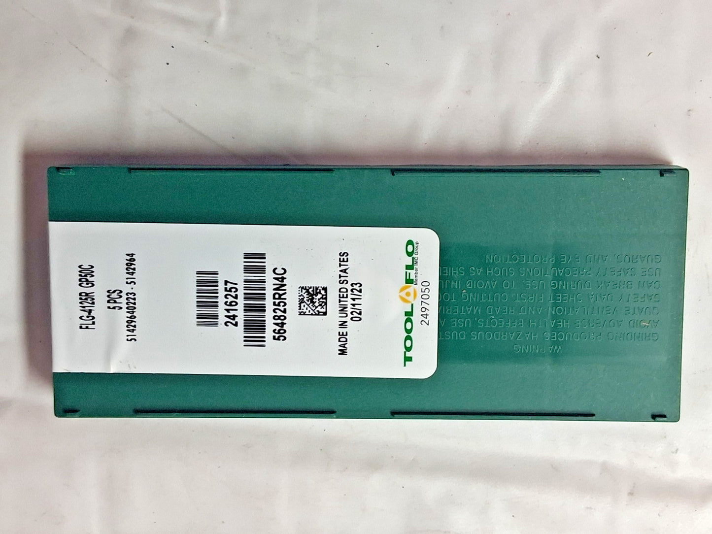 Tool-Flo Carbide Grooving Inserts QTY5 FLG-4125R GP50 564825RN4C