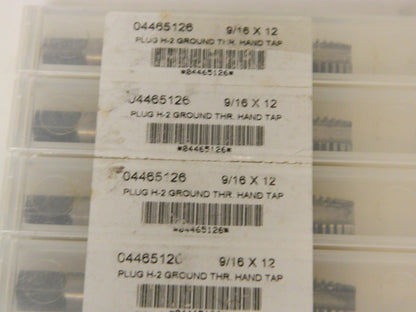 Interstate Plug Taps 9/16"-12 GH2 UNC HSS 4FL Qty 4 04465126