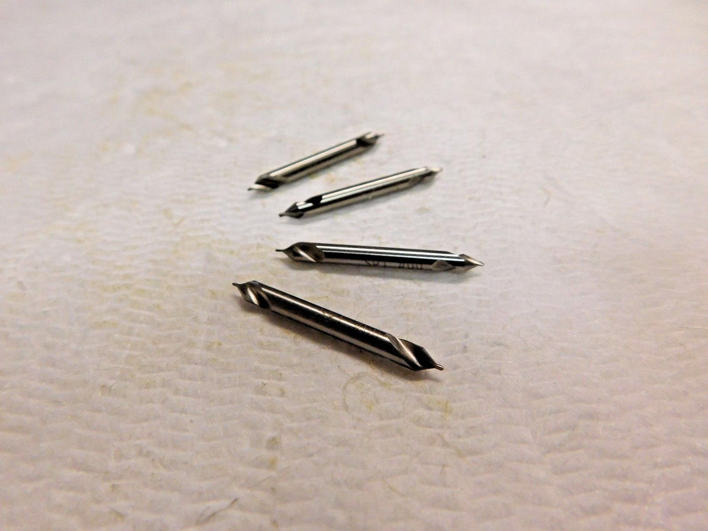 SPI Combined Drill &amp; Countersink #00 0.025" Dia 60º Angle HSS Lot of 4