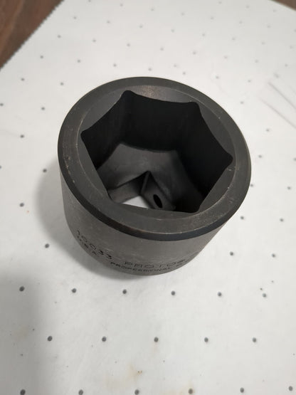 PROTO Impact Socket: 1" Drive, 2-1/16" Socket, Hex Drive J10033