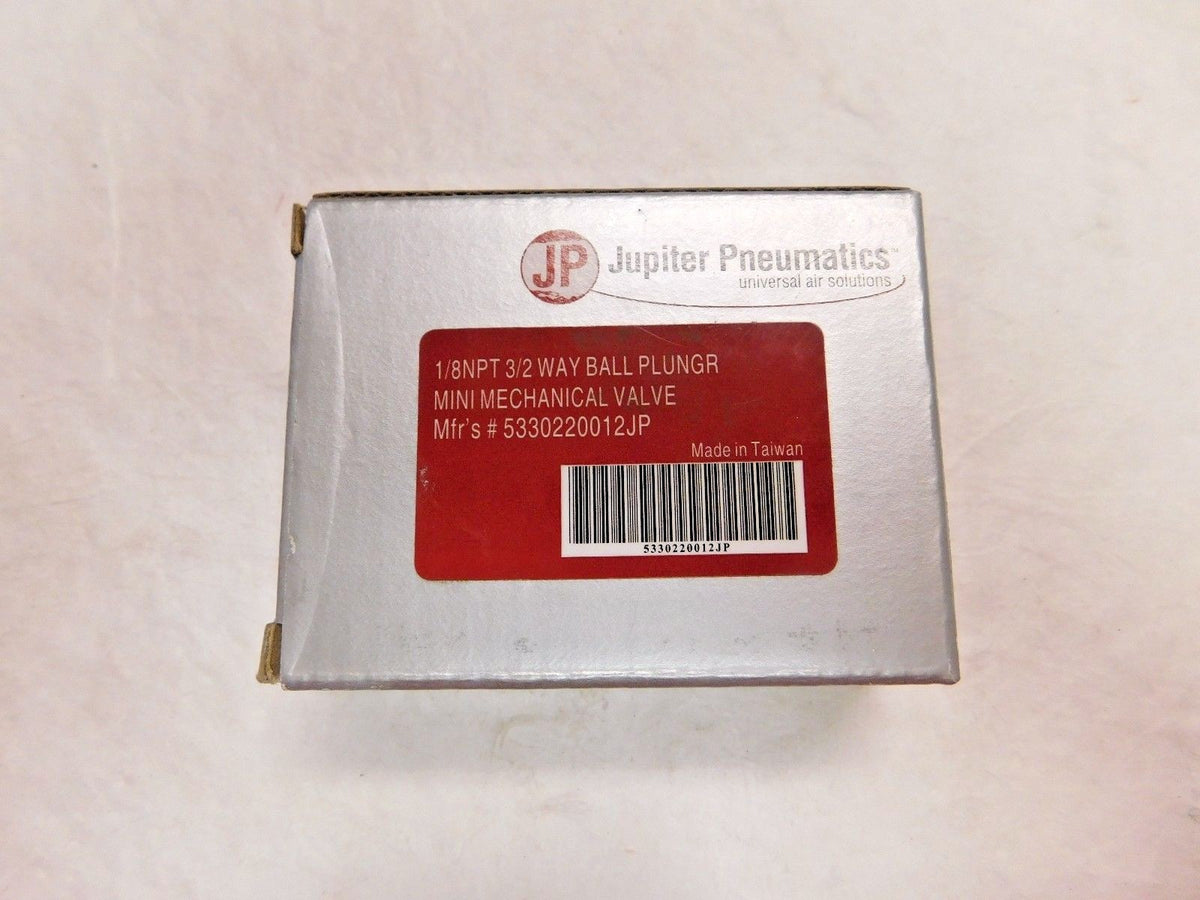 Jupiter Pneumatics 2 Position Mini Mechanical Valve 1/8" NPT 3 Way 53302200