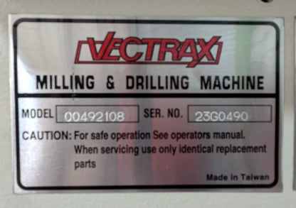 VECTRAX 20" Swing Drill Press 1.5 hp 220V RF-401VS/1 VTX  *Needs Repair*