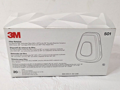 BOX OF 20 3M Filter Retainers 501 7100211073