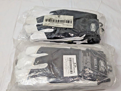 6 PAIRS Ironcat Heavy Duty Goatskin Gloves ANSI A3 White/Black 2XL 86552/2XL
