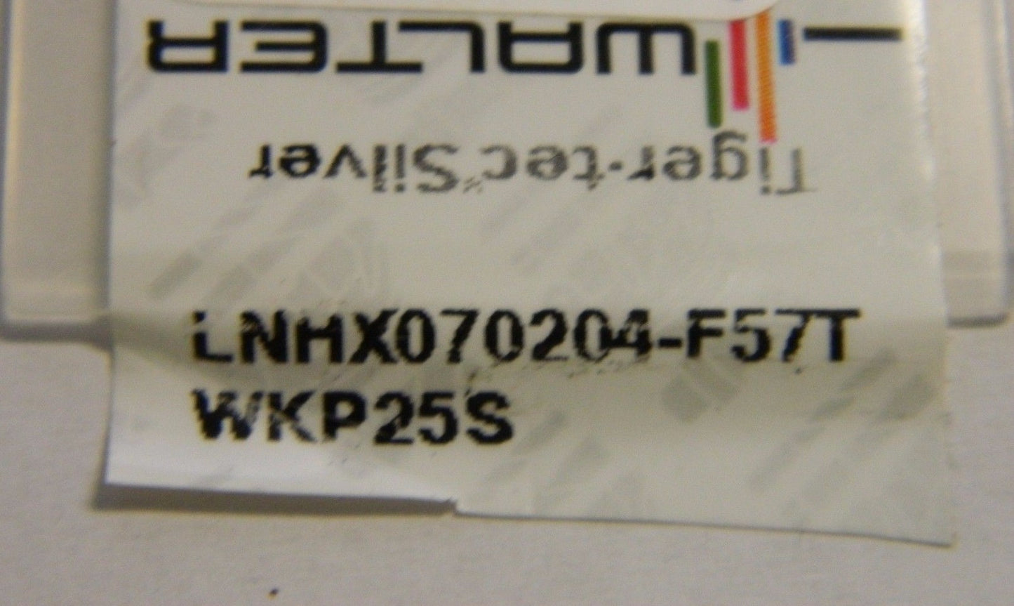 Walter LNHX070204-F57T WKP25S Milling Inserts Qty 10  625698