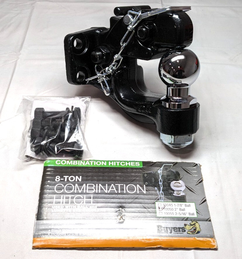 BUYERS PRODUCTS Bolt On Combination Pintle / 2" Ball  16K Lb Capacity  10050