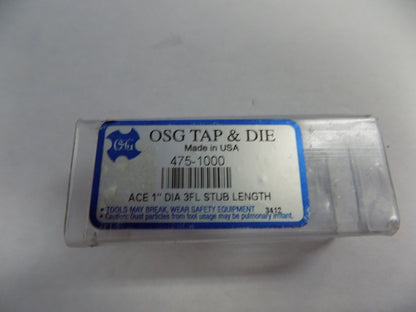 OSG Tap and Die 1" x 1" x 4" 3FL Square Solid Carbide End Mill 47