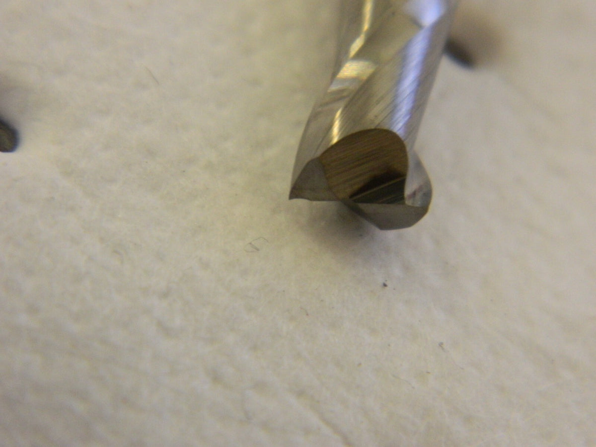 HERTEL Square End Mill: 1/4 Dia, 1/2 LOC, 2 Flutes, Solid Carbide E5022016
