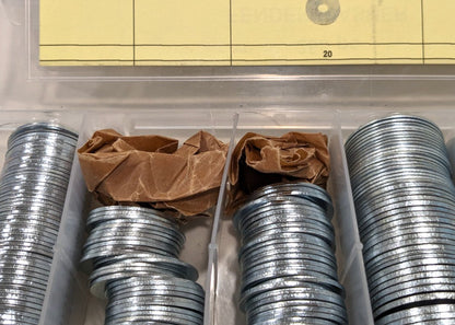 255 Piece Fender Washer Assortment  Steel  3/16" to 1/2"  NFC-KIT236