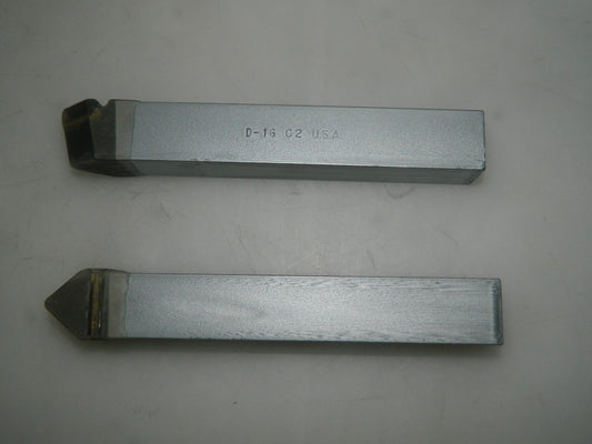 Interstate 1 x 1" Shank, Pointed Nose Single Point Tool Bit  QTY 2 02626646