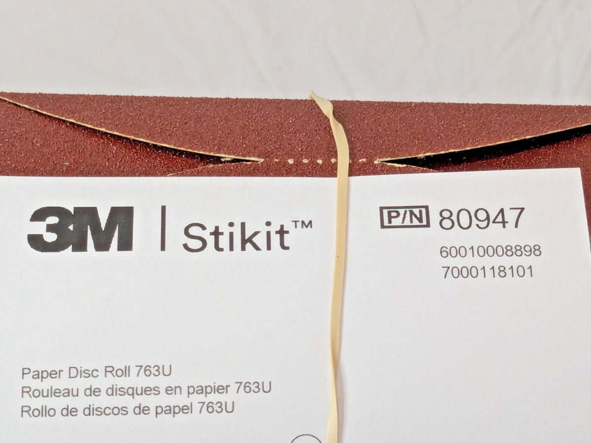3M Stikit Paper Disc Roll 763U 6" Diam 80G Ceramic Alumina 80947 7000118101